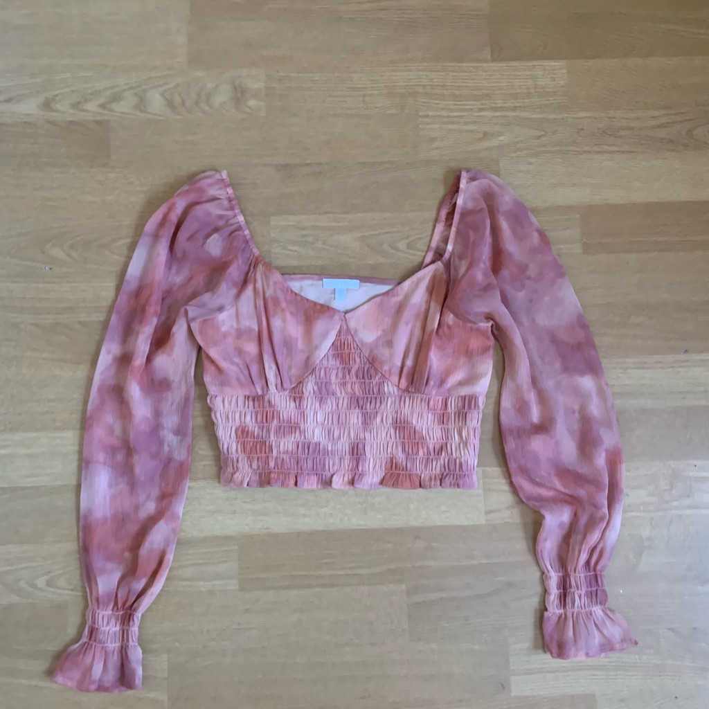 Patterned Fitted Blouse
